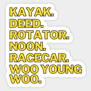 Woo Young Woo Mantra Sticker